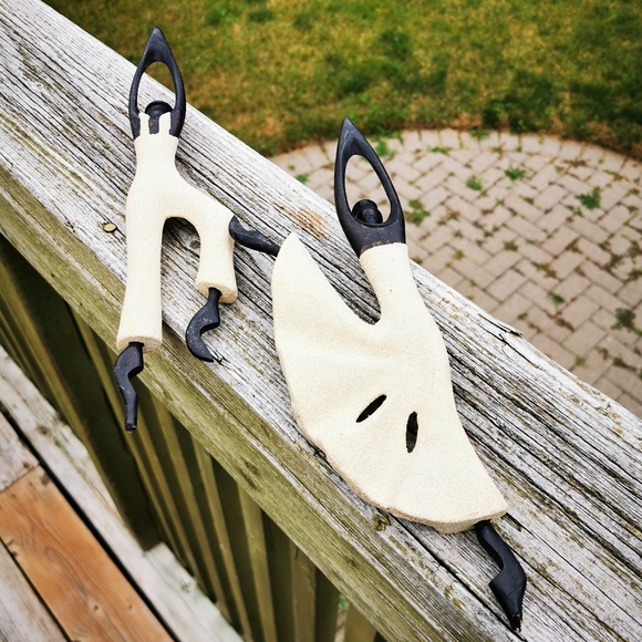 Carved Wood Dancing Couple #2 - Picture 7 of 10